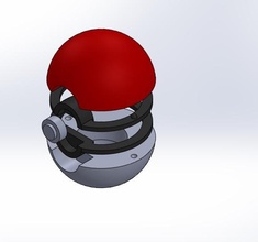 mini pokeball pinshape cosplay-design-contest 3d print model - Mito3D