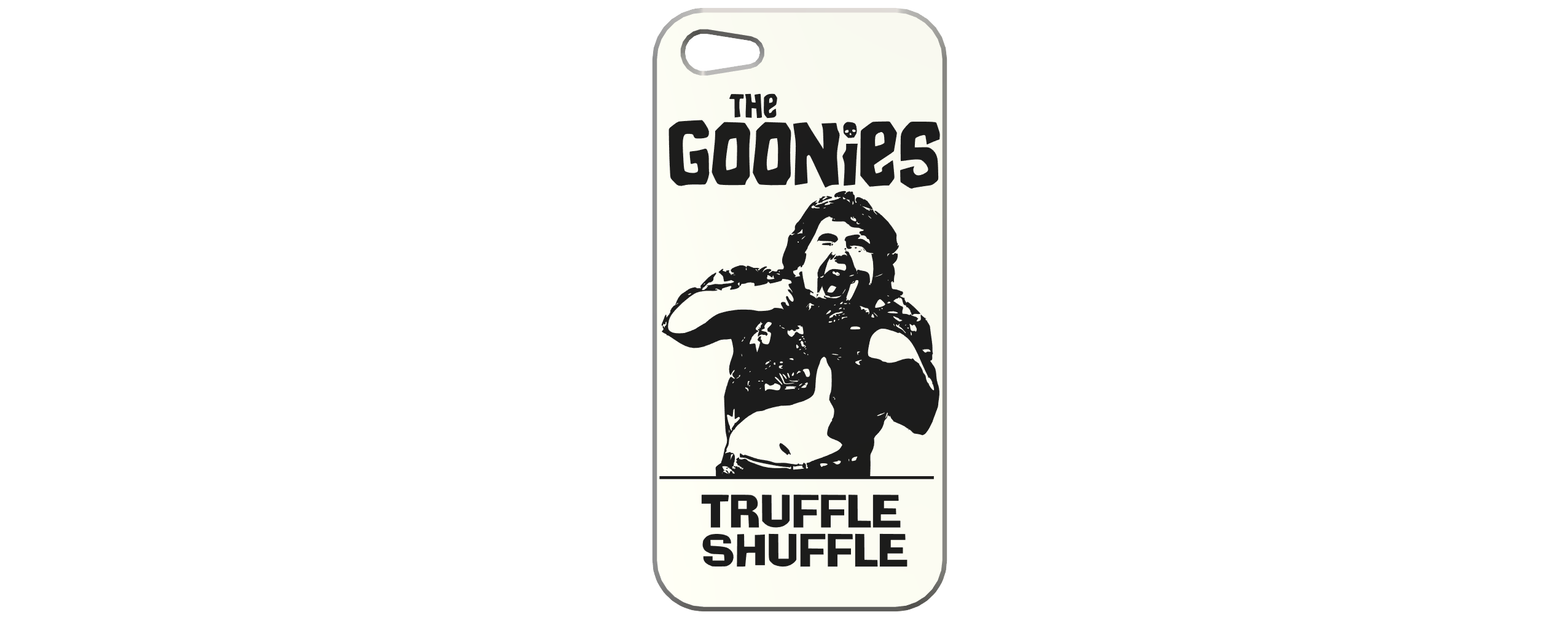 goonies - chunk truffle shuffle iphone 5 phone case pinshape phone-case 3D print model - Mito3D