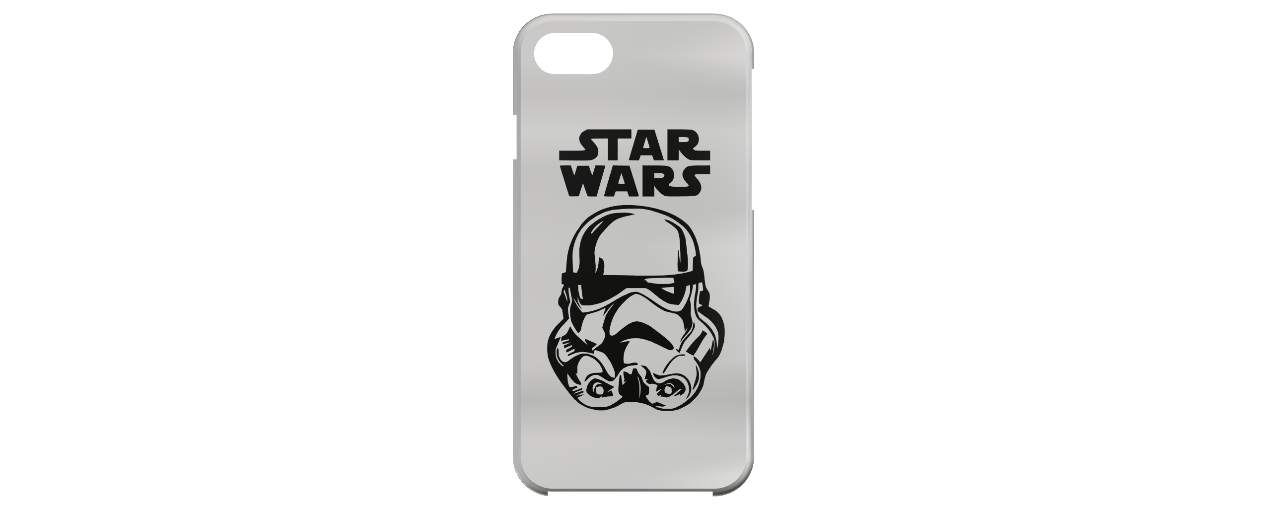 star wars - stormtrooper iphone 7 phone case pinshape phone-case 3D print model - Mito3D