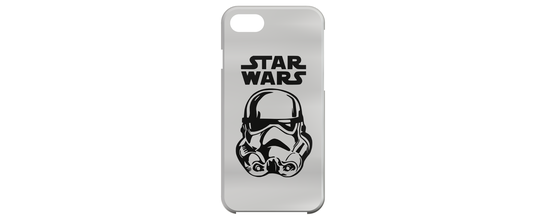 star wars stormtrooper iphone 7 caja teléfono pinshape caso 3d print model - Mito3D