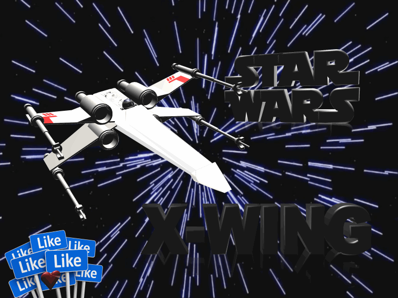 x wing star wars pinshape guerre stella 3D print model - Mito3D