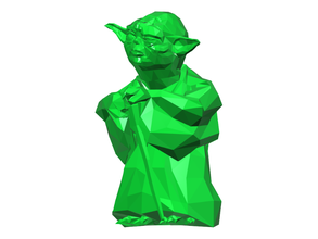 yoda star wars poli pinshape guerras estrela 3d print model - Mito3D