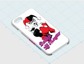 iphone 7 Fall suicide squad harley quinn pinshape Spiel design Wettbewerb Selbstmord Kader snap 3d print model - Mito3D