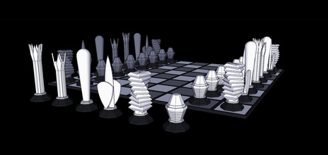 jeu d'échecs 3 pinshape ensemble échecs 3d print model - Mito3D