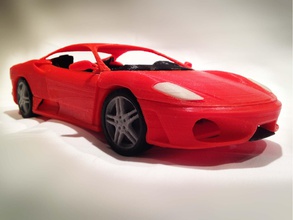 İtalyan spor araba modeli pinshape 3d print model - Mito3D