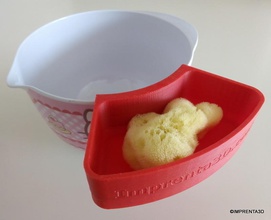 Sünger tutucu pinshape bebek temiz duş kap esponja 3d print model - Mito3D