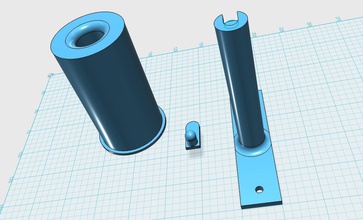 micromake filament support aluminium Profil pinshape d1 delta Drucker 3d print model - Mito3D