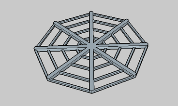 tela araña pinshape patrón spider web 3d print model - Mito3D