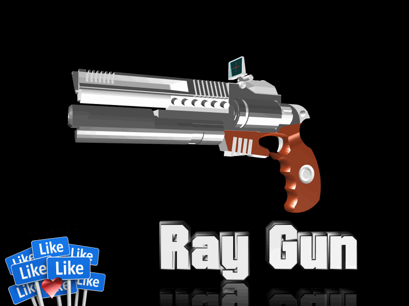 ray gun pinshape yarışma mekanik tasarım silah cosplay Yarışması 3D print model - Mito3D