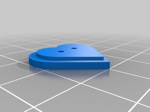 heart button pinshape 3d-design 3d print model - Mito3D