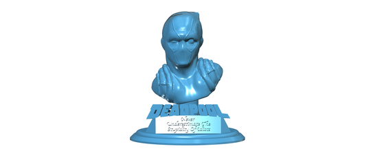 deadpool bust pinshape character-modeling-contest statue head - deadpool