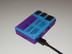 lampone pi2 pi3 caso gpio porte scorrevoli pinshape box alloggiamento raspi 3d print model - Mito3D