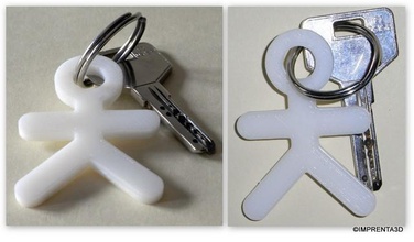 man keychain pinshape llavero hombre key-chain 3d print model - Mito3D