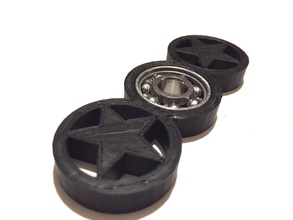 star spinner fidget pinshape bearing 3d print model - Mito3D
