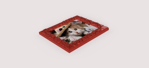 picture frame pinshape 3d-design 3d print model - Mito3D