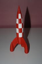 tintin rocket pinshape cosplay-design-contest 3d print model - Mito3D