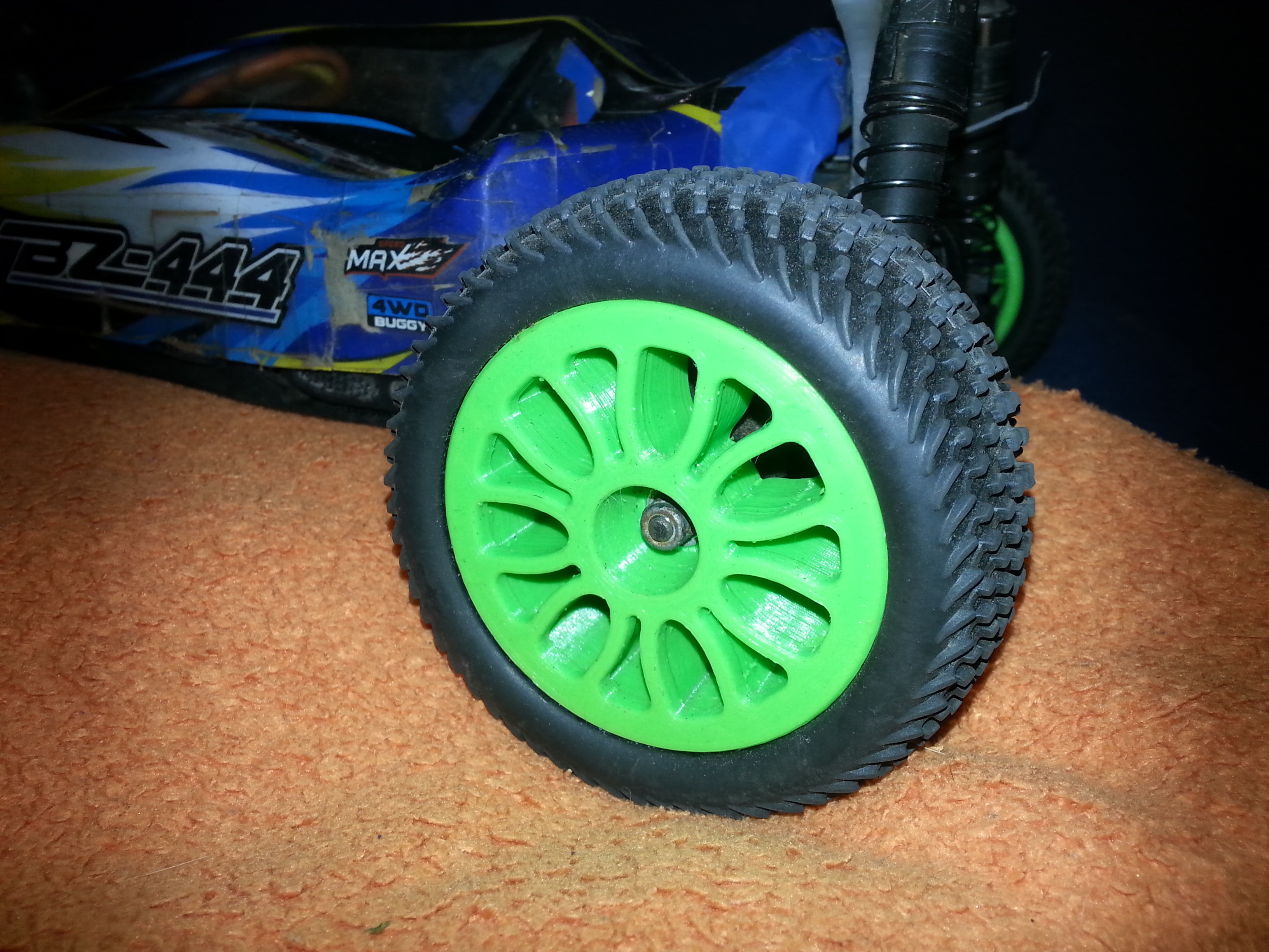 1 10 rc bugy rim pinshape carro 3D print model - Mito3D
