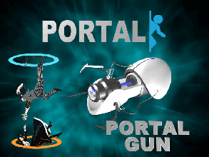 pistola portal pinshape juego diseño concurso mecánica espacio arma fuego 3d print model - Mito3D