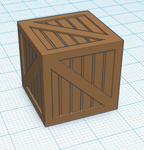 wood crate pinshape decoration game asset street store box 3d print model - Mito3D