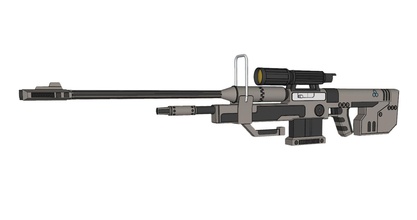 srs 99 fucile cecchino halo pinshape sniper algix3d stampa concorso cosplay progettazione 3d print model - Mito3D