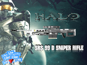 srs 99 sniper rifle - halo pinshape game-design-contest algix3d-print-contest cosplay-design-contest 3d print model - Mito3D