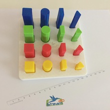 montessori educational assembling toy geometry shapes pinshape didactic-tool 3d print model - Mito3D