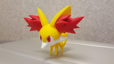 fennekin colorific pinshape pokemon 3d print model - Mito3D