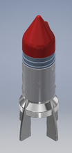 apilable cohete juguete pinshape espacio 3d print model - Mito3D
