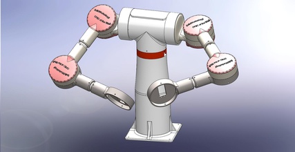 dair kit hobby dual arm industrial robot pinshape mechanical-design-contest superherobot billybot minifloppybot robotoons roboguts r2pv1com wperko solidworksmagi 3d-design 3d print model - Mito3D