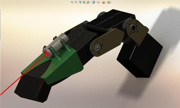 deslizamento plástico antebraço robonova 1 robô bípede pinshape 3d design 3d print model - Mito3D