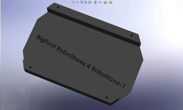 bigfoot roboshoes -4- robonova-1 pinshape 3d-design 3d print model - Mito3D