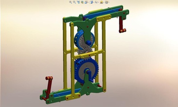 2 ch dişli programlanabilir perküsyon ritim makine pinshape robotoons roboguts r2pv1com wperko solidworksmagi 3d tasarım 3d print model - Mito3D