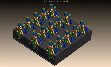 15-channel array robomusicbox pinshape 3d-design 3d print model - Mito3D