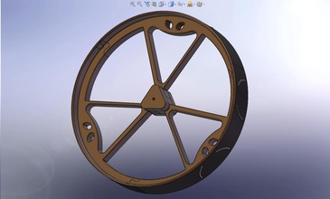 180 mm diamètre megaboebot kit roue pinshape Conception 3d 3d print model - Mito3D