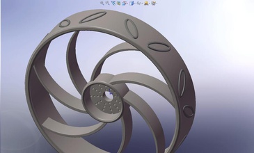 marsrover monsterbot wheel rim pinshape 3d-design 3d print model - Mito3D