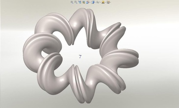 espiral makerbot cupcake pulsera dent pinshape Diseño 3d 3d print model - Mito3D