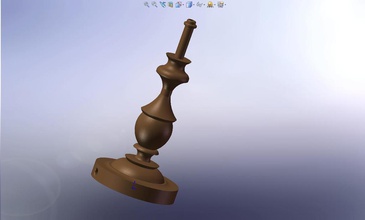 table lamp stand pinshape 3d-design 3d print model - Mito3D