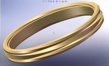 multi-banded bracelet pinshape 3d-design 3d print model - Mito3D