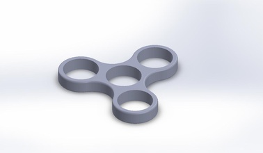 hand spinner triple pinshape lesson-plan innovate-educate 3d-printing solidworks high-school fidget 3d print model - Mito3D