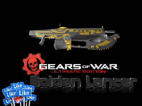 gears war - golden lancer pinshape game-design-contest cosplay-design-contest 3d print model - Mito3D