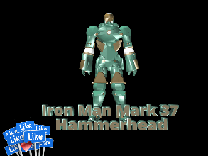 homem ferro mark 37 hammerhead pinshape engomar cosplay design contest 3d print model - Mito3D