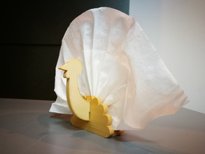 turkey napkin holder pinshape decoration napkin-holder thanksgiving 3d print model - Mito3D