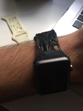 apple watch bande 42mm voronoi style pinshape bracelet montre 3d print model - Mito3D