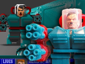 wolfenstein 3d wolfenbot pinshape giocattolo fps sparatutto boss mech id software cosplay progettazione concorso 3d print model - Mito3D
