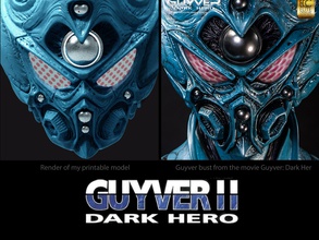 guyver herói sombrio capacete pinshape cosplay design contest 3d print model - Mito3D