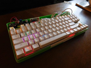 tenkeyless tkl keyboard tray pinshape 3d-design 3d print model - Mito3D