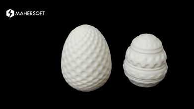 easter eggs pinshape 3d-design 3d print model - Mito3D