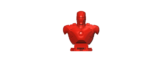 mark iv bust - ironman 2 pinshape game-design-contest 3d print model - Mito3D