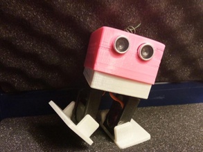 bobwi turístico baile robot bt fácil impresión pinshape arranque pie caminar arduinouno arduino juguetes servos 9g robots 3d print model - Mito3D