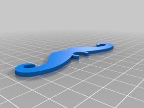 trumpet moustache tiny bit smaller pinshape 3d-design 3d print model - Mito3D